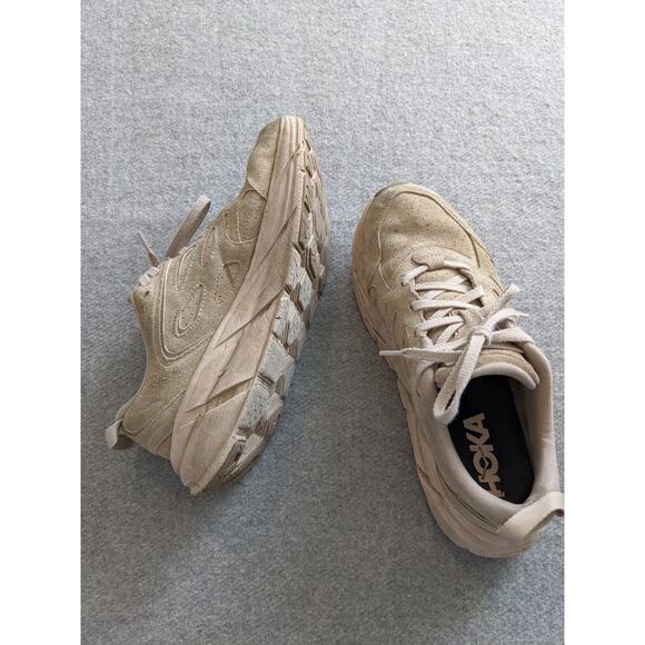 Hoka One One U Clifton L Suede Womens Size 9.5 Running Shoes - Picture 1 of 8